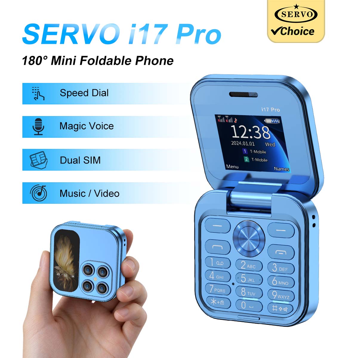 Servo Pan Tilt - Téléphone portable pliable SERVO Mini Pocket,