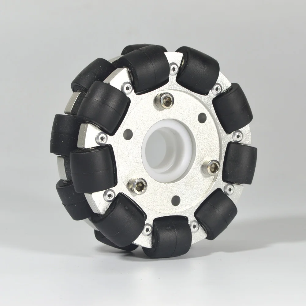 Robot Wheel - Roue omnidirectionnelle double en aluminium de