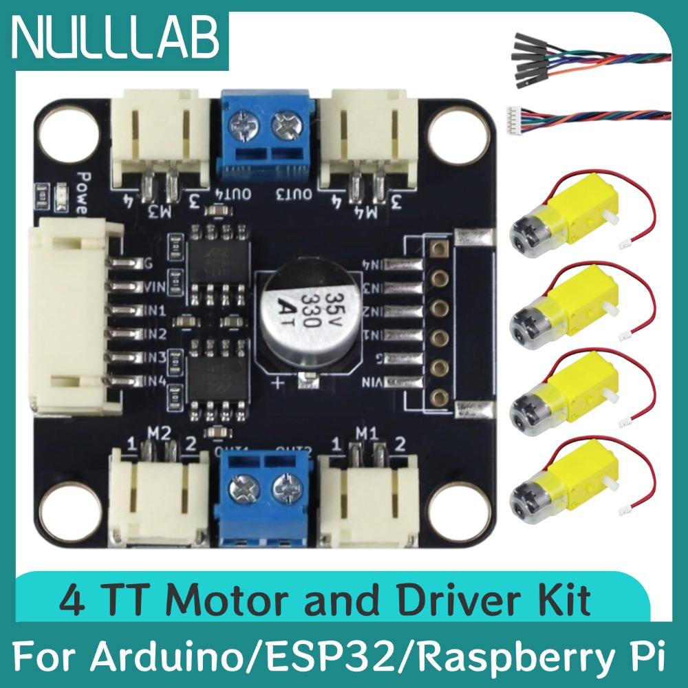Motor Driver L298N - Kit moteur et driver 4 TT,