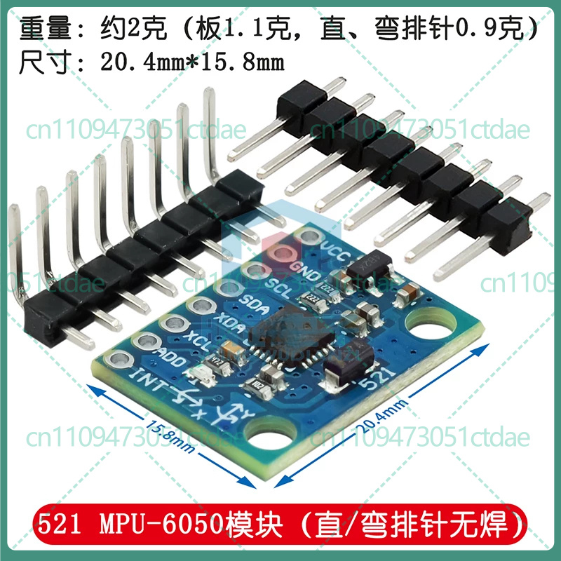 Accelerometer Mpu6050 - Module de capteur de gyroscope et