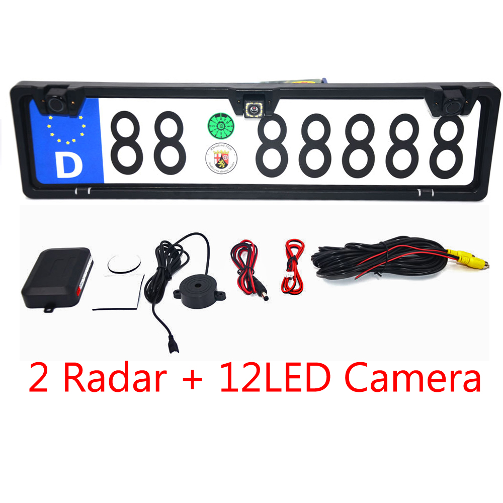 Infrared Obstacle Sensor - Cadre de plaque d'immatriculation pour voiture,
