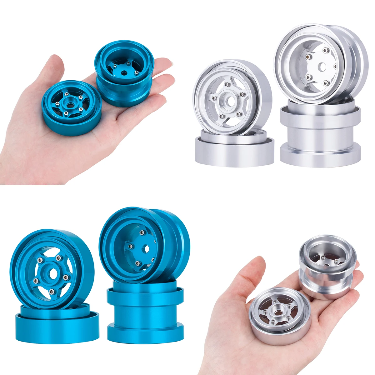 Robot Car Kit - Roues Beadlock en aluminium pour Kit
