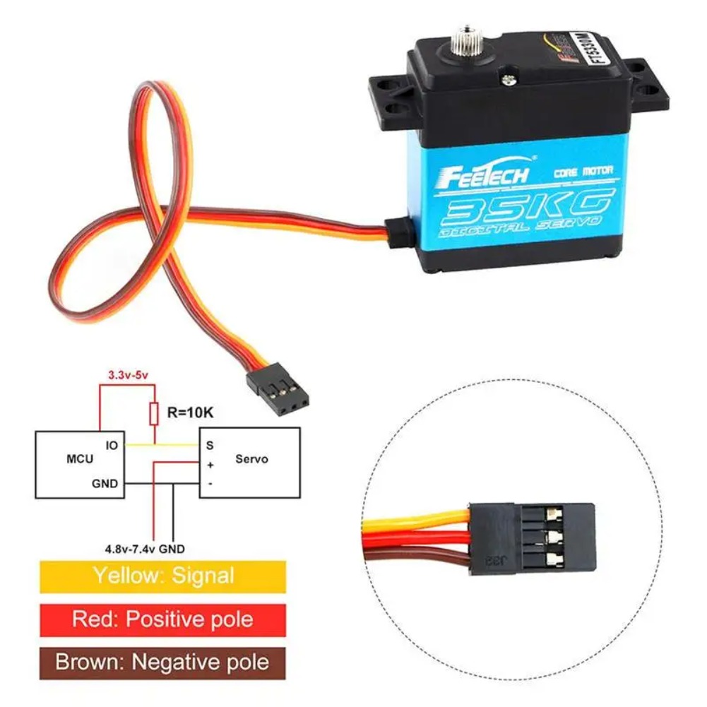 Servomoteur numérique FEETECH  - Robot Arm Metal avis et prix