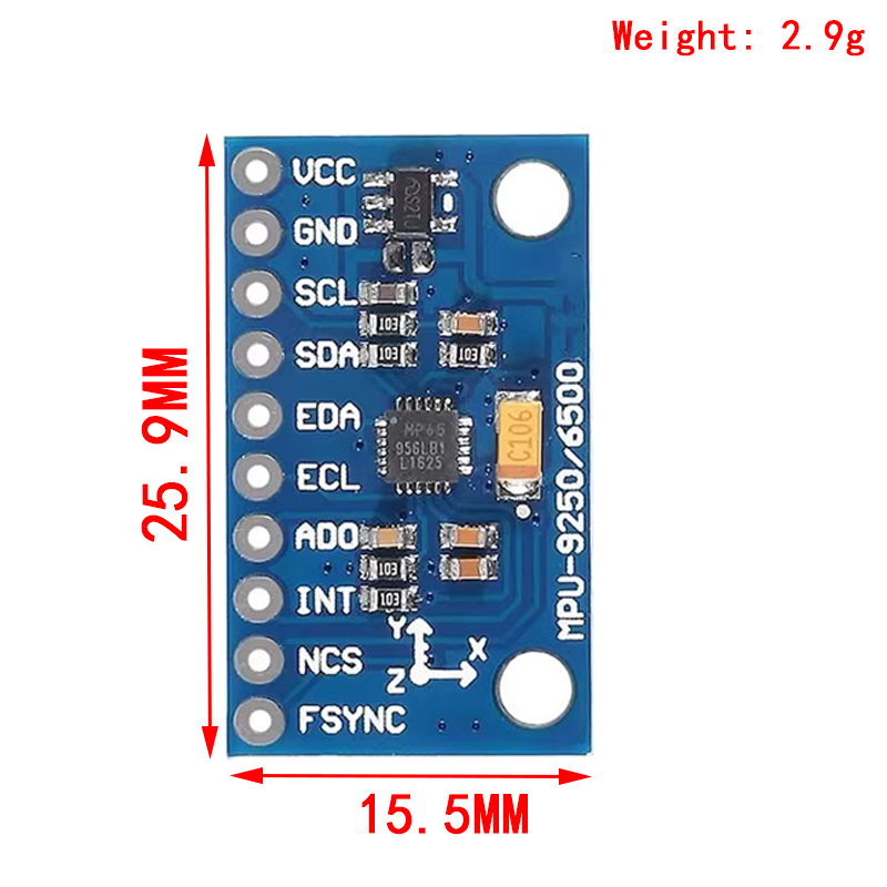IIC I2C SPI MPU6500 MPU-6500 M - Accelerometer Mpu6050 avis et prix