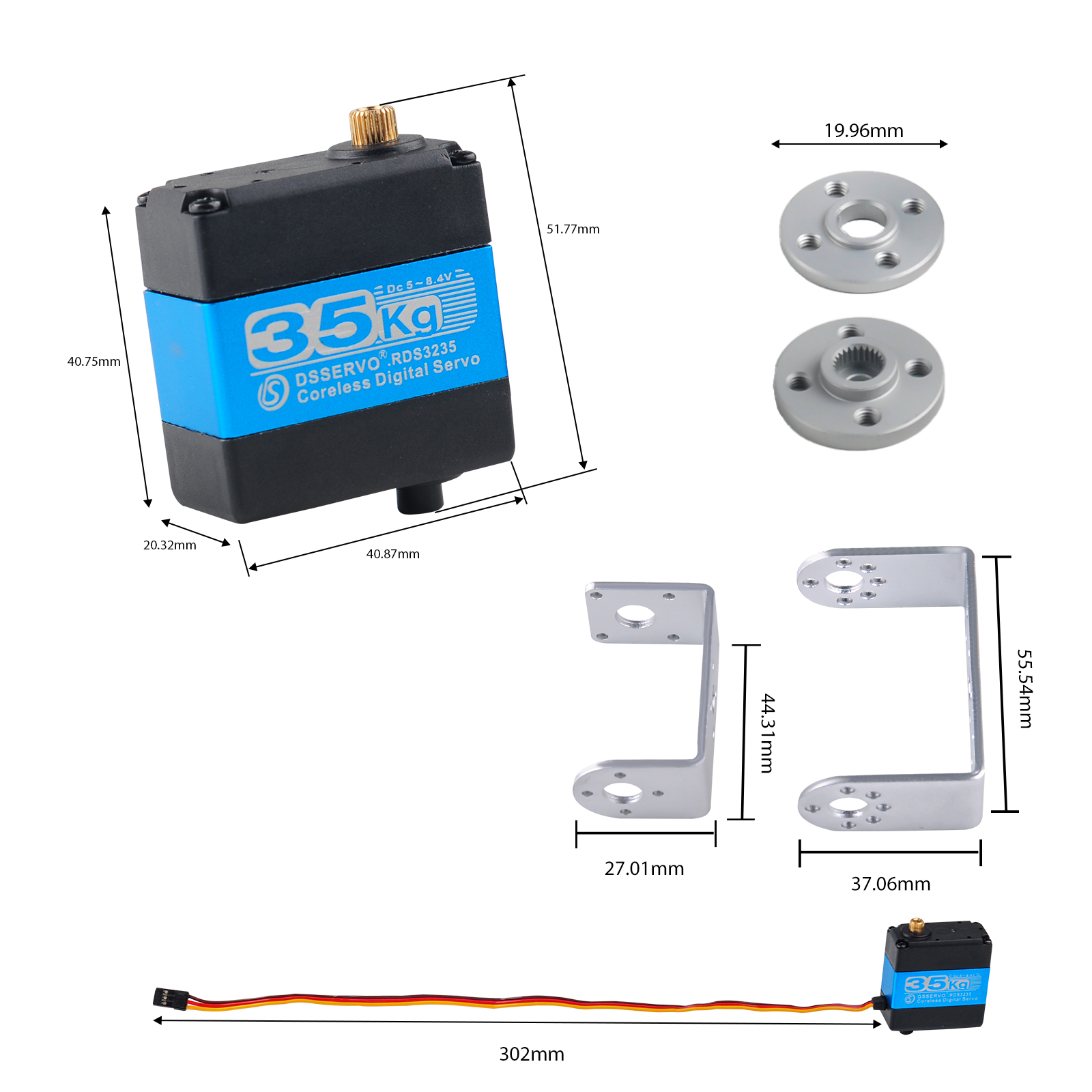 Servo numérique RDS3235, moteu - Robot Arm Metal avis et prix