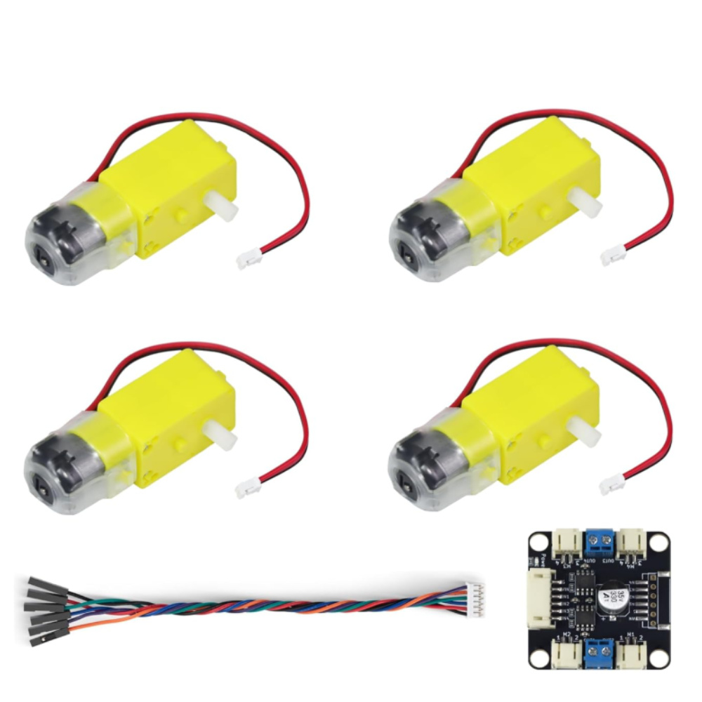 Kit moteur et driver 4 TT, rem - Motor Driver L298N avis et prix